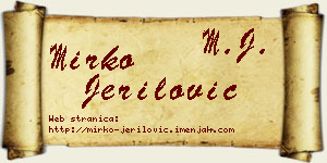 Mirko Jerilović vizit kartica